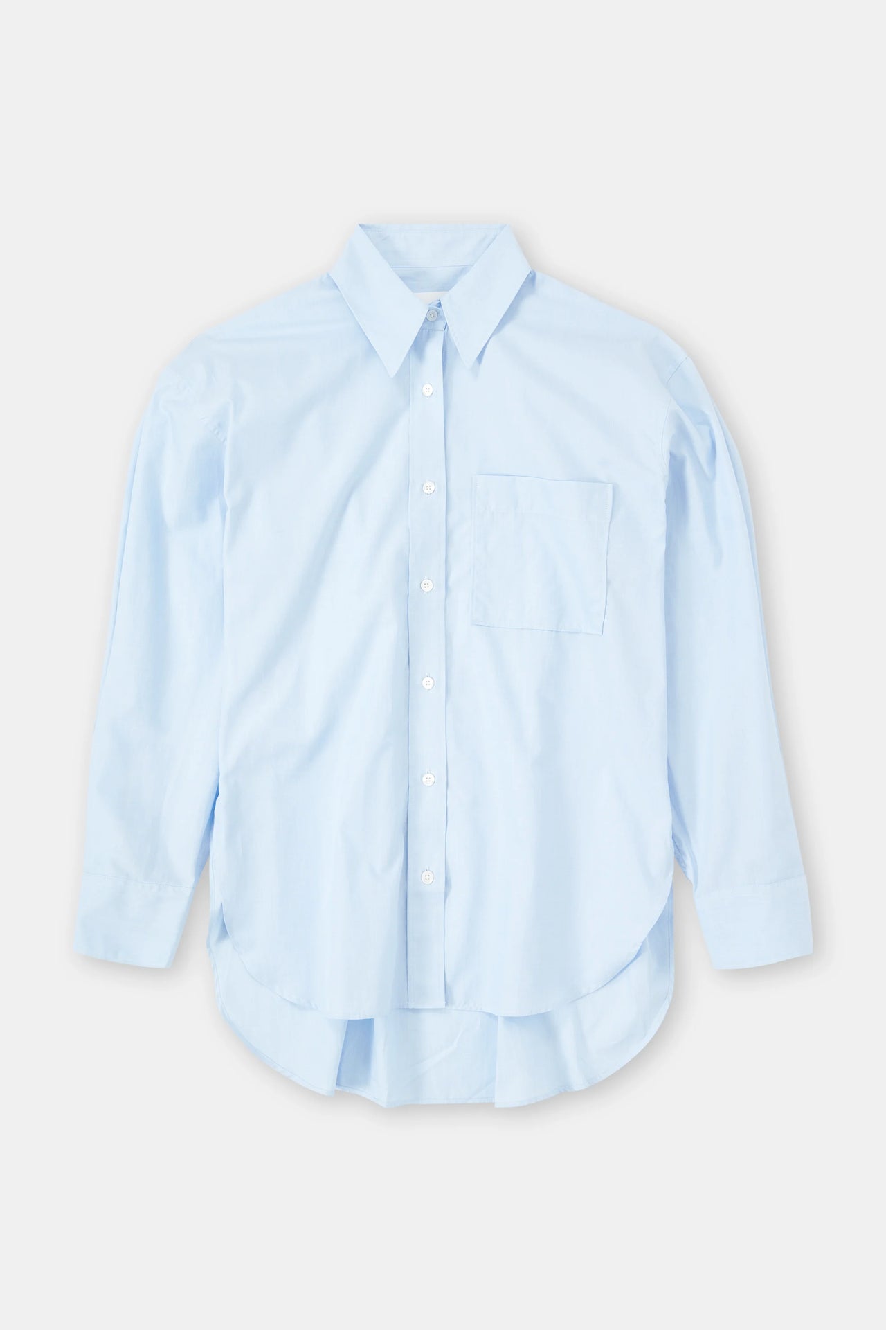 CLOSED WOMENS COTTON SHIRT BLOUSE - LAZIO BLUE