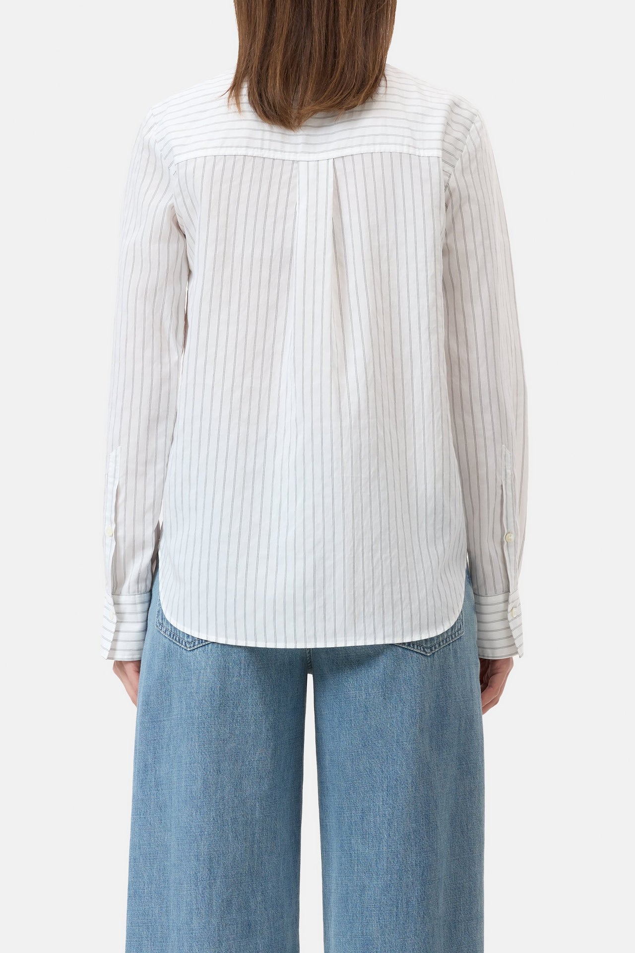 CLOSED WOMENS CLASSIC MODAL-MIX BLOUSE - WHITE