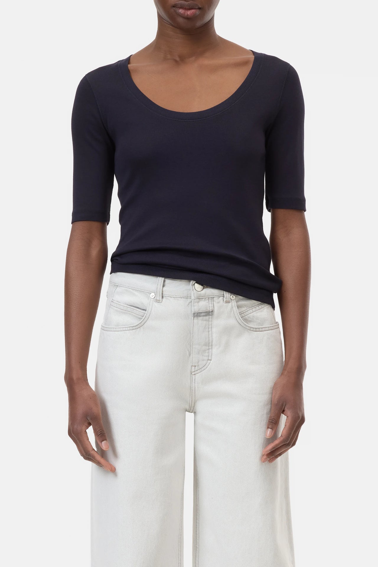 CLOSED WOMENS MODAL COTTON T-SHIRT - 4 COLORS