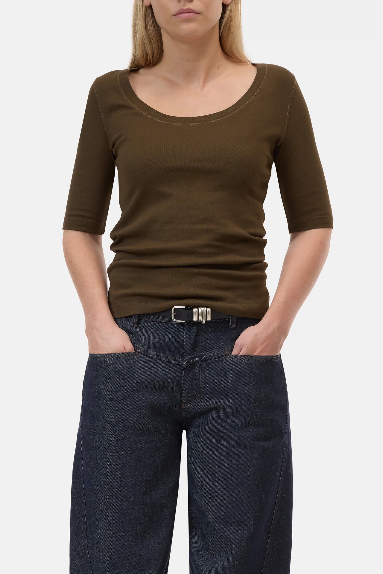 CLOSED WOMENS MODAL COTTON T-SHIRT - 4 COLORS