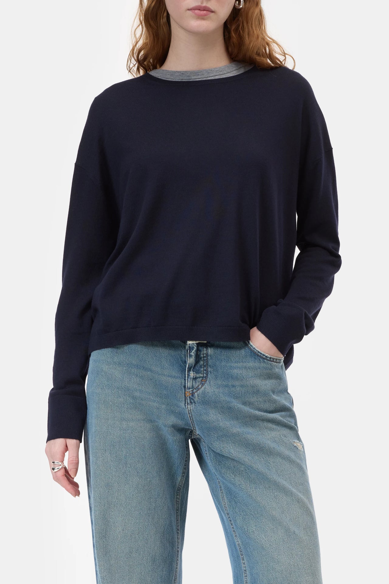 CLOSED WOMENS WOOL-SILK SWEATER - 2 COLORS