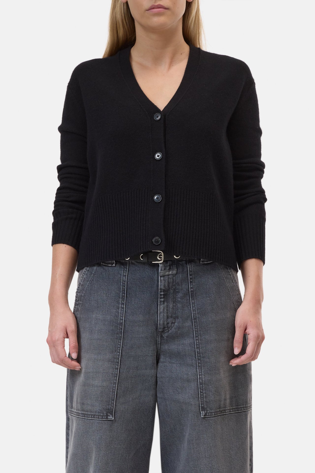 CLOSED WOMENS MERINO WOOL V-NECK CARDIGAN - 2 COLORS