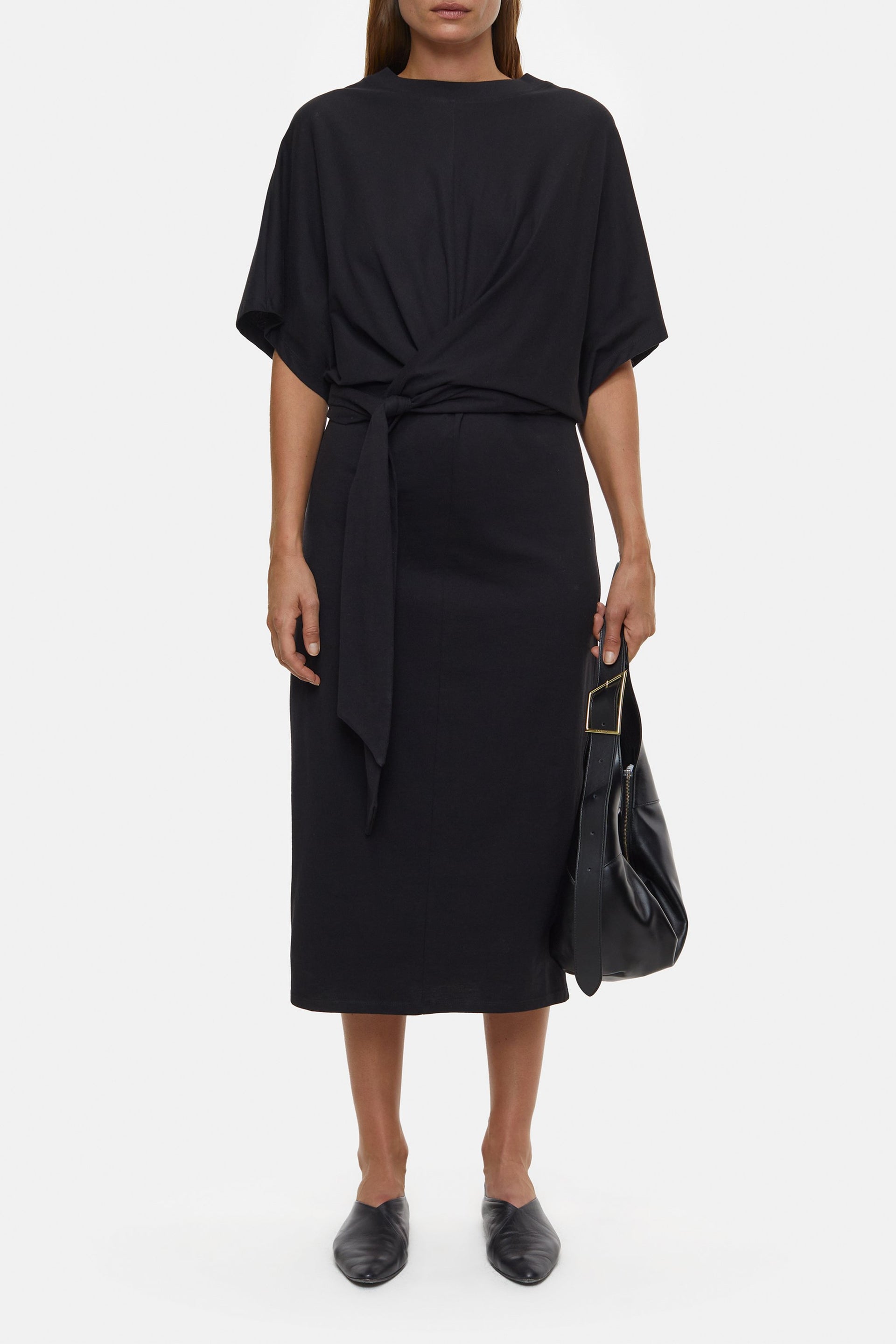 Closed Jersey wrap dress Black Closed Jersey wrap dress Black