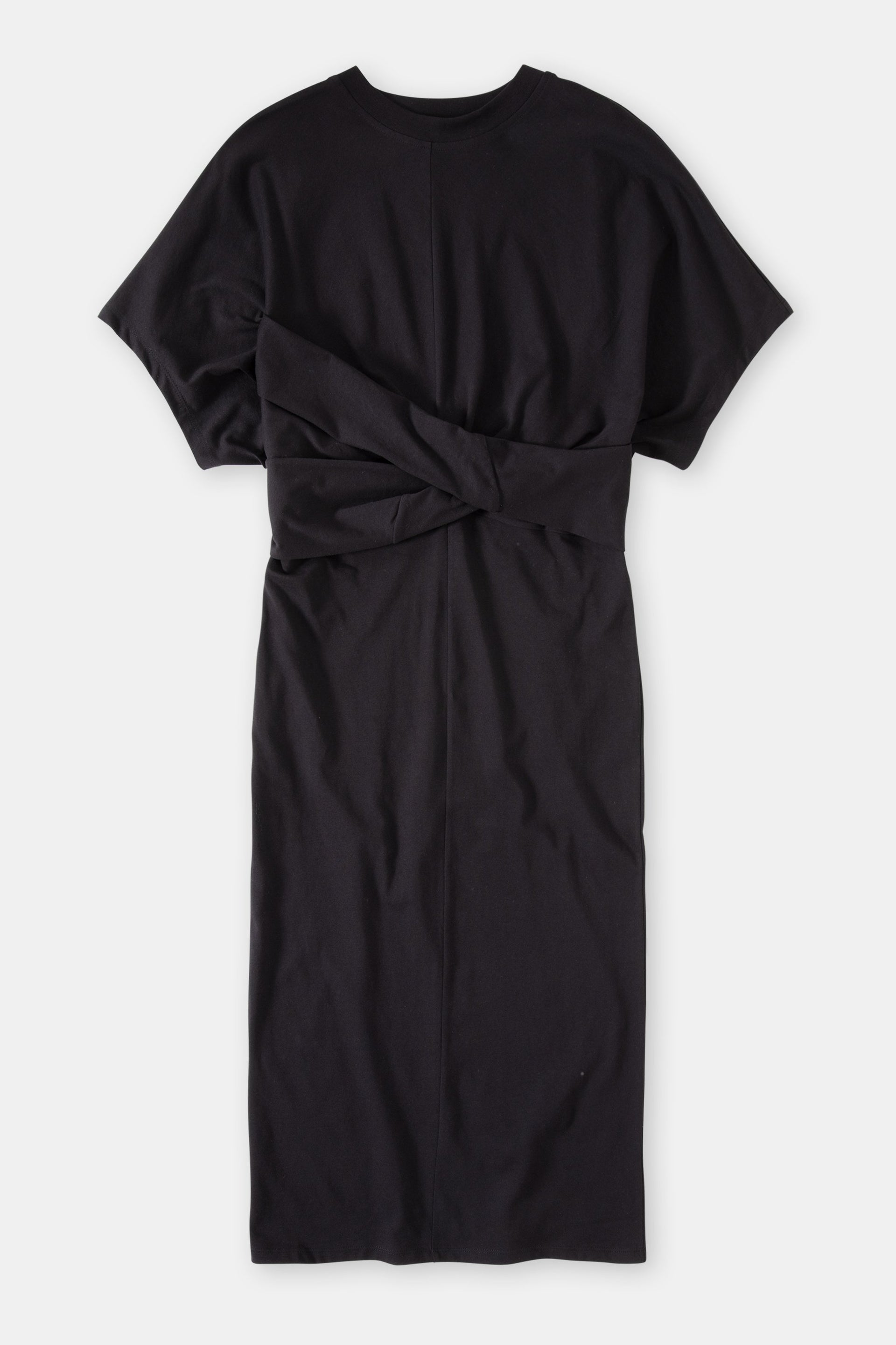CLOSED WOMENS JERSEY WRAP DRESS - BLACK CLOSED WOMENS JERSEY WRAP DRESS - BLACK