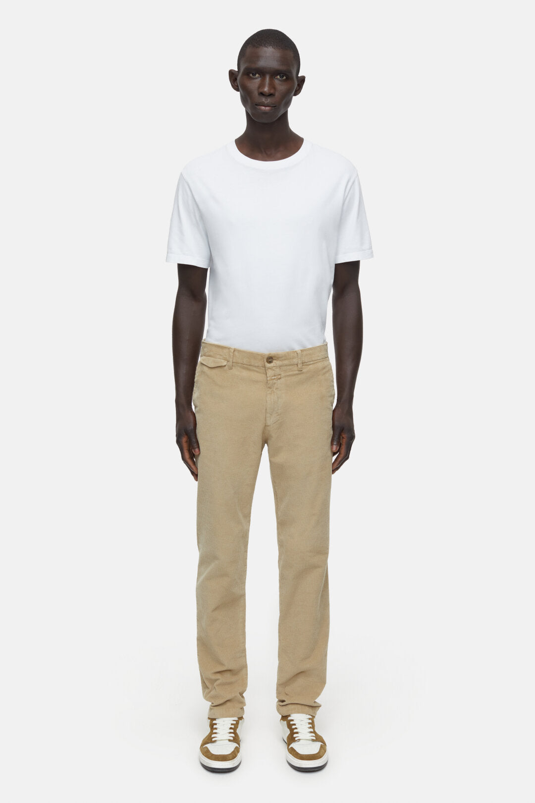 CLOSED MENS ATELIER TAPERED PANTS - BISCUIT