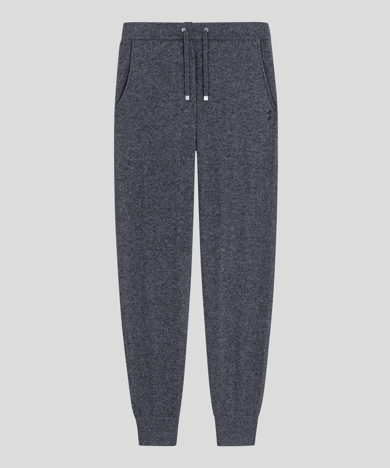 RON DORFF CASHMERE PANTS - DARK GREY MELANGE