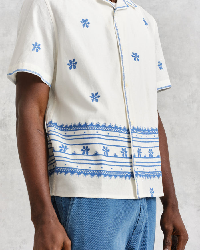 WAX LONDON DIDCOT SHIRT DAISY EMBROIDERY - 2 COLORS