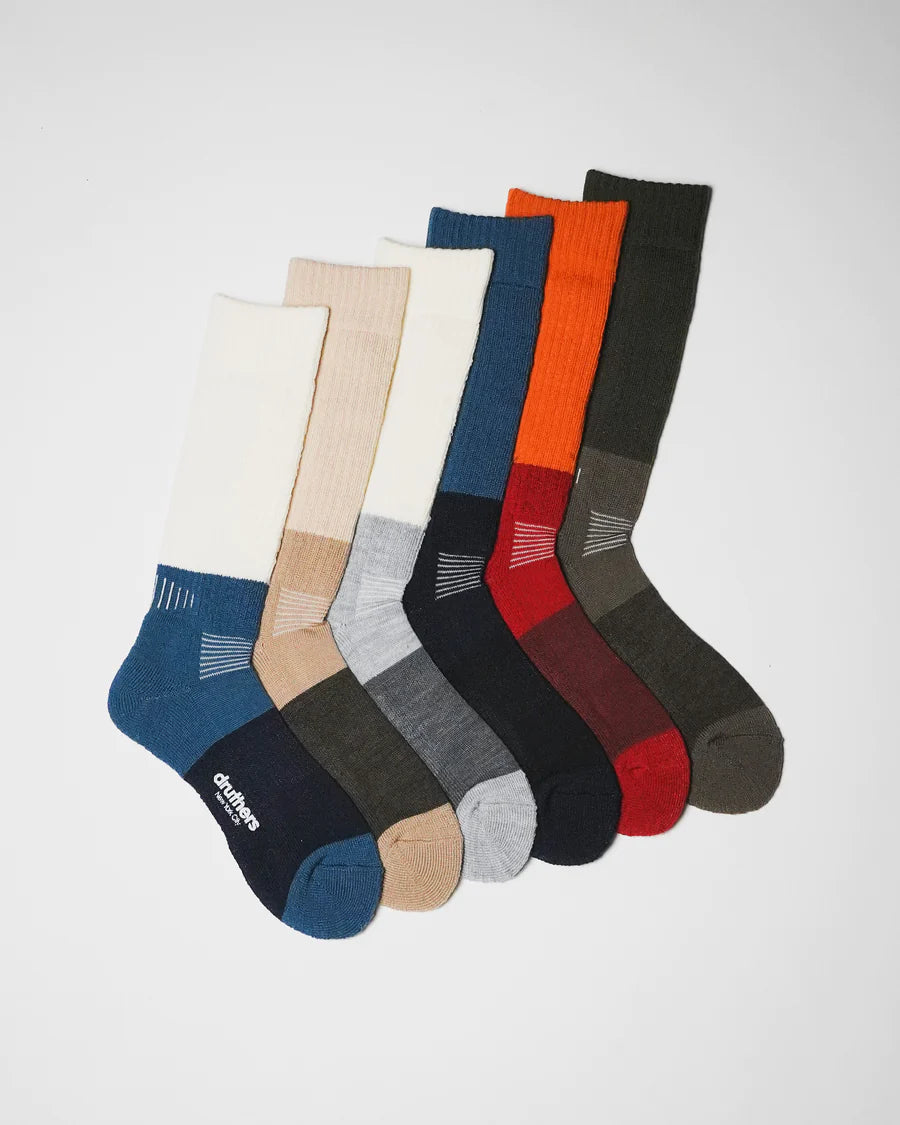 DRUTHERS MERINO WOOL FUNCTION BOOT SOCK - 4 COLORS