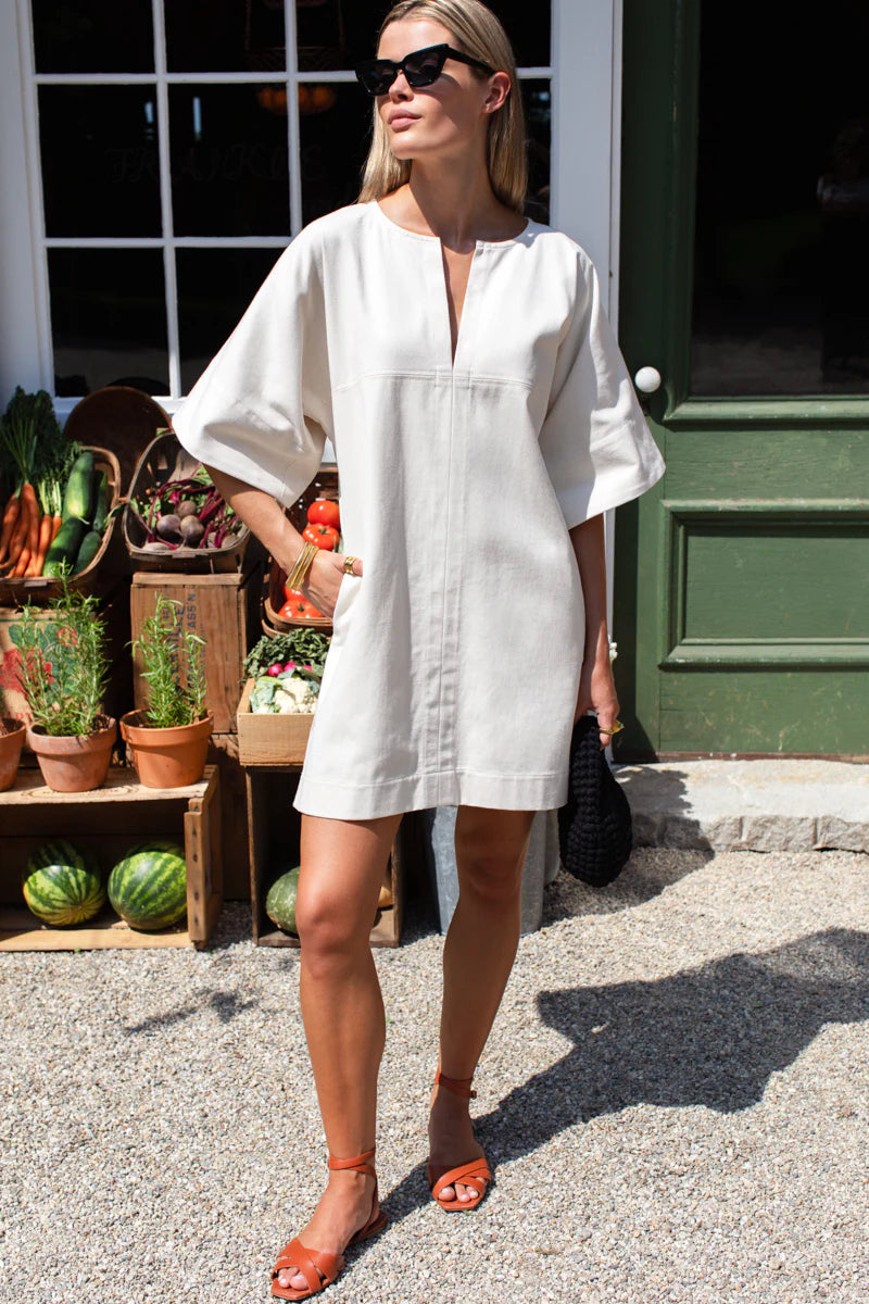 EMERSON FRY STRUCTURED DRESS - SALT