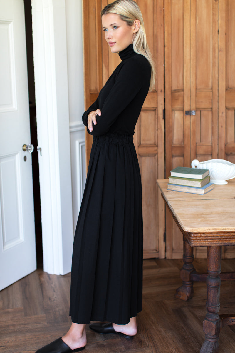 EMERSON FRY SOFT PLEATED MAXI SKIRT - 2 COLORS