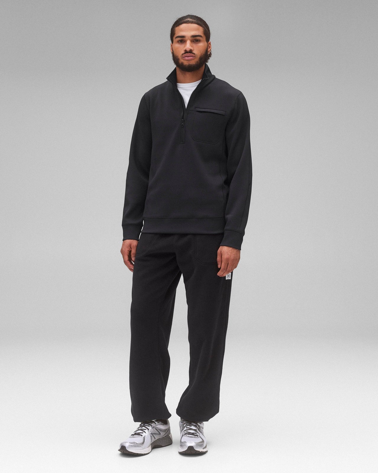 REIGNING CHAMP DOUBLE KNIT RALLY QUARTER ZIP - 2 COLORS