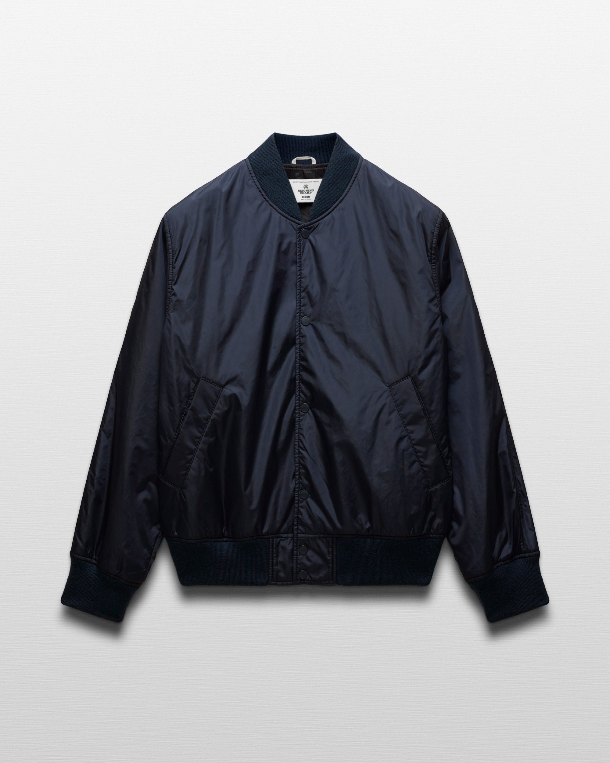 REIGNING CHAMP ECONYL SATIN NYLON STADIUM JACKET - 2 COLORS – HAUS