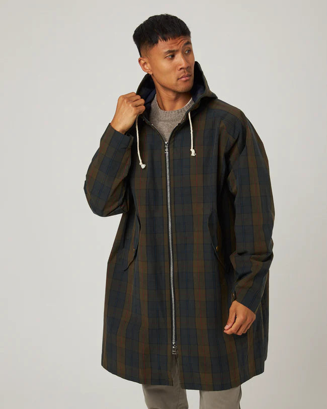 PEREGRINE UNISEX FORD CAGOULE RAIN JACKET- IONA CHECK PLAID