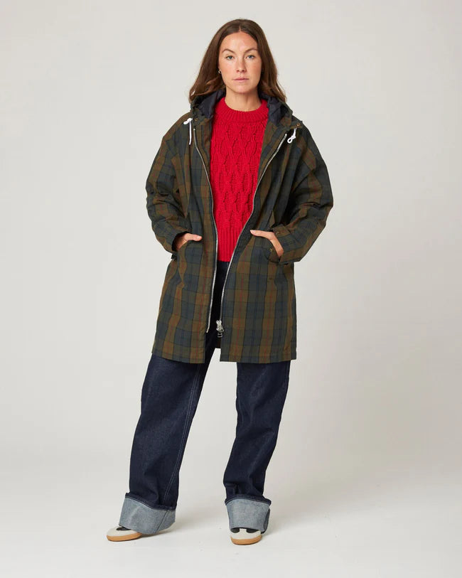 PEREGRINE UNISEX FORD CAGOULE RAIN JACKET- IONA CHECK PLAID