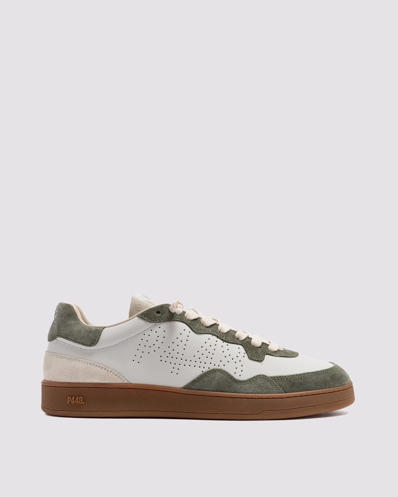 P448 VERT SNEAKER - WHITE/OLIVE