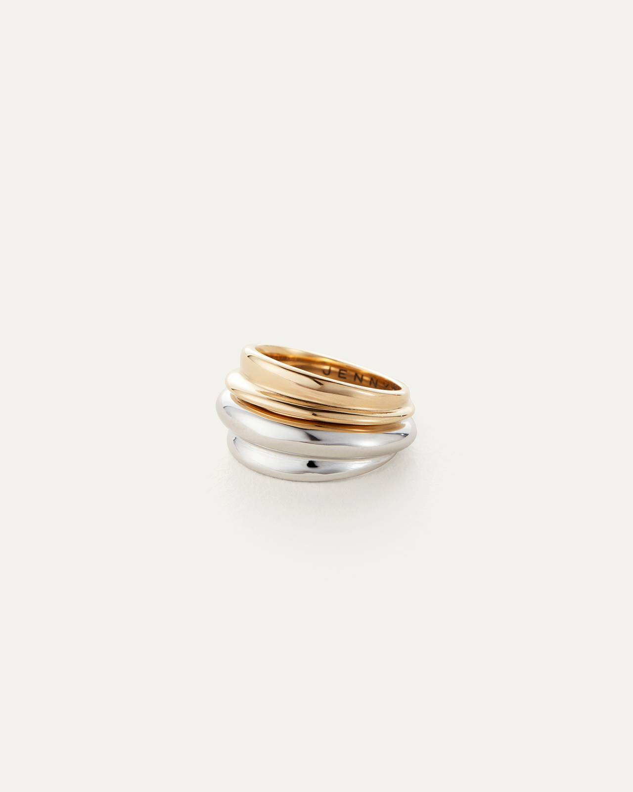 JENNY BIRD LENNON RING SET - GOLD & SILVER