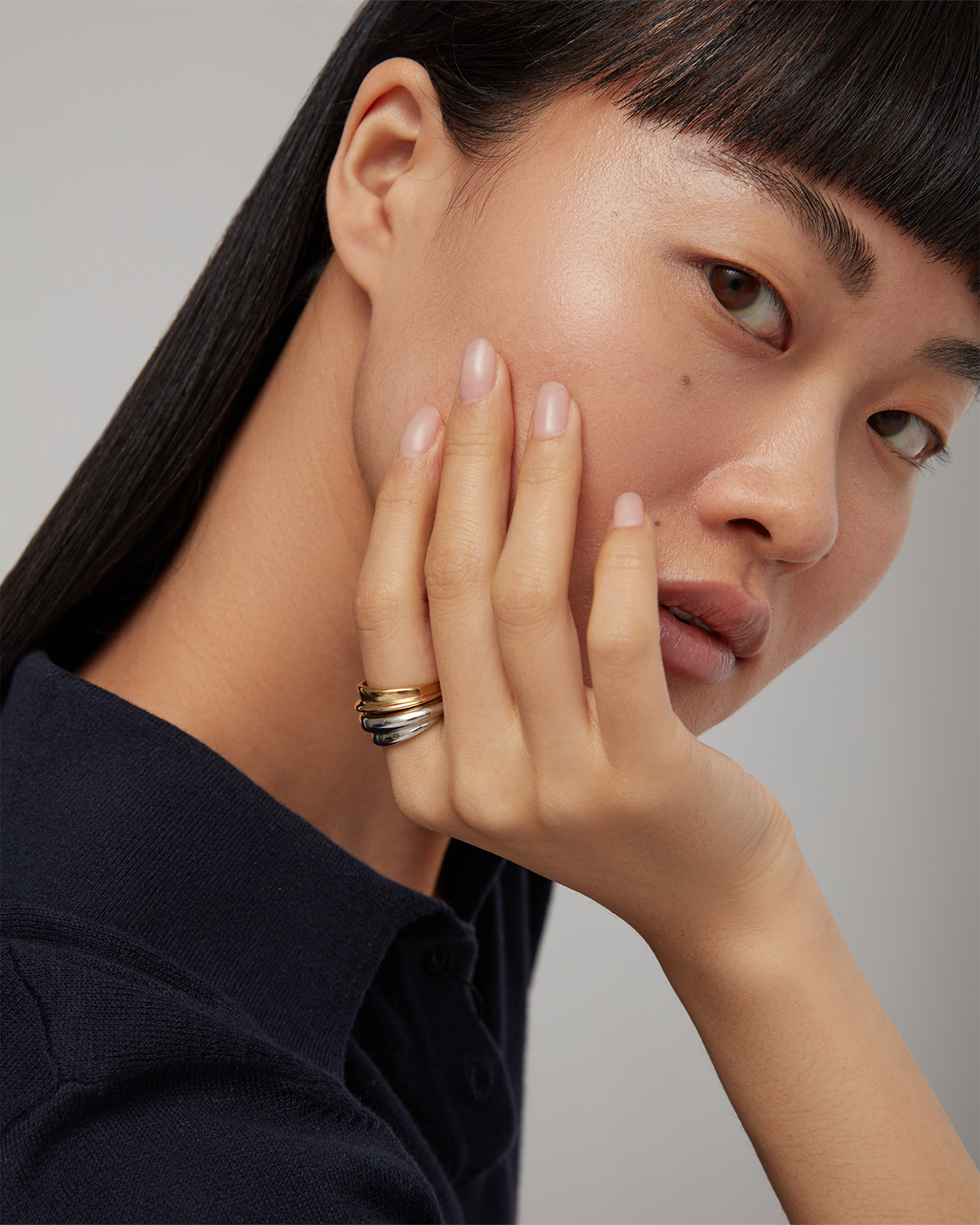 JENNY BIRD LENNON RING SET - GOLD & SILVER