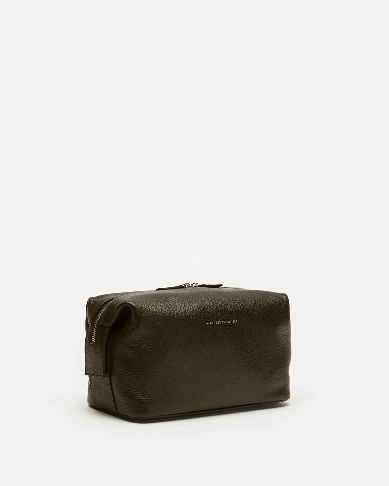 WANT LES ESSENTIELS KENYATTA PEBBLE GRAINED LEATHER TOILETRY BAG - 2 COLORS
