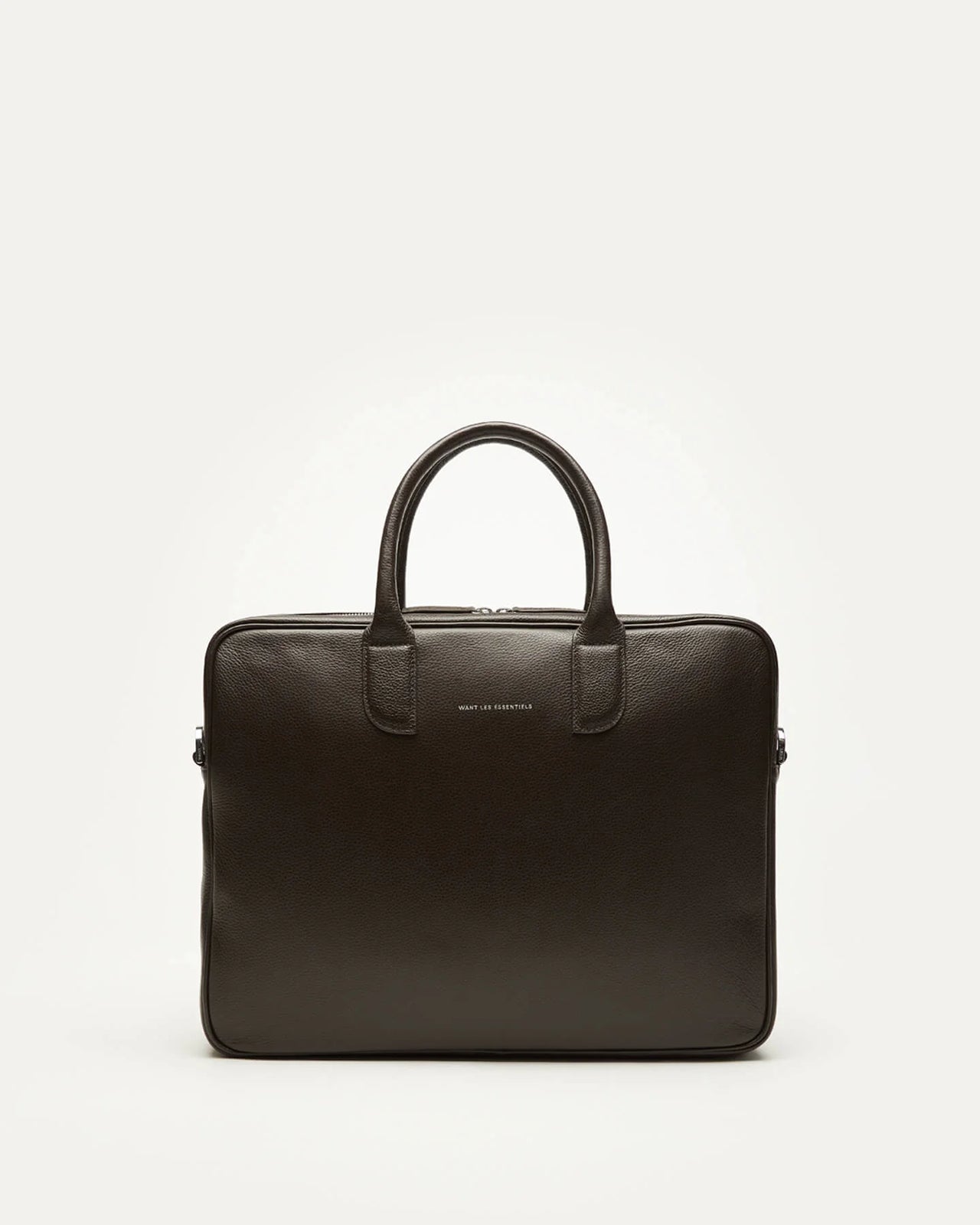 WANT LES ESSENTIELS LESAGE PEBBLE-GRAINED LEATHER COMPUTER BAG - 2 COLORS