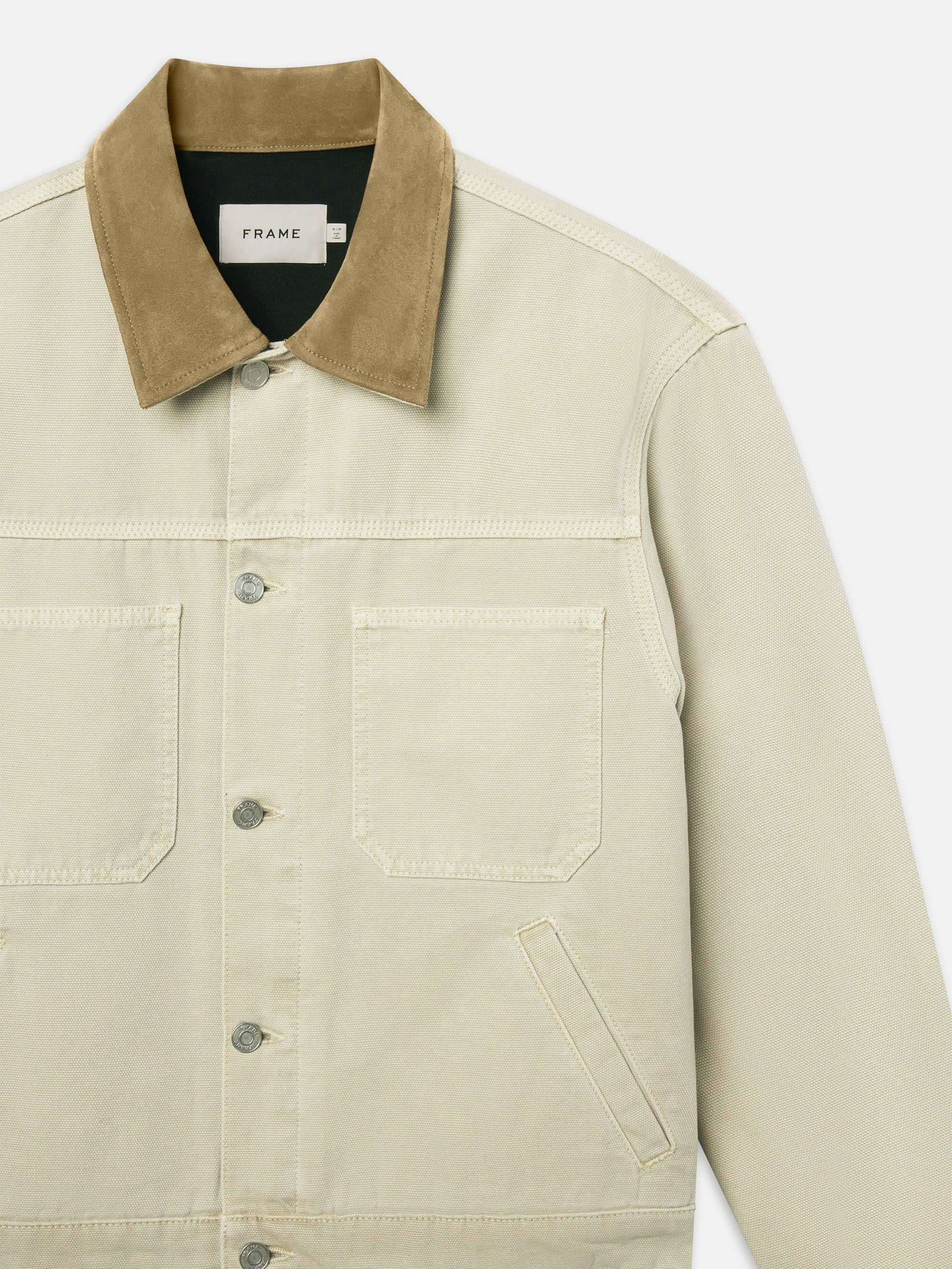 FRAME MENS CANVAS UTILITY JACKET - BEACH SAND – HAUS OF HANZ
