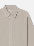 FRAME MENS L/S CLASSIC SHIRT - LIGHT STONE