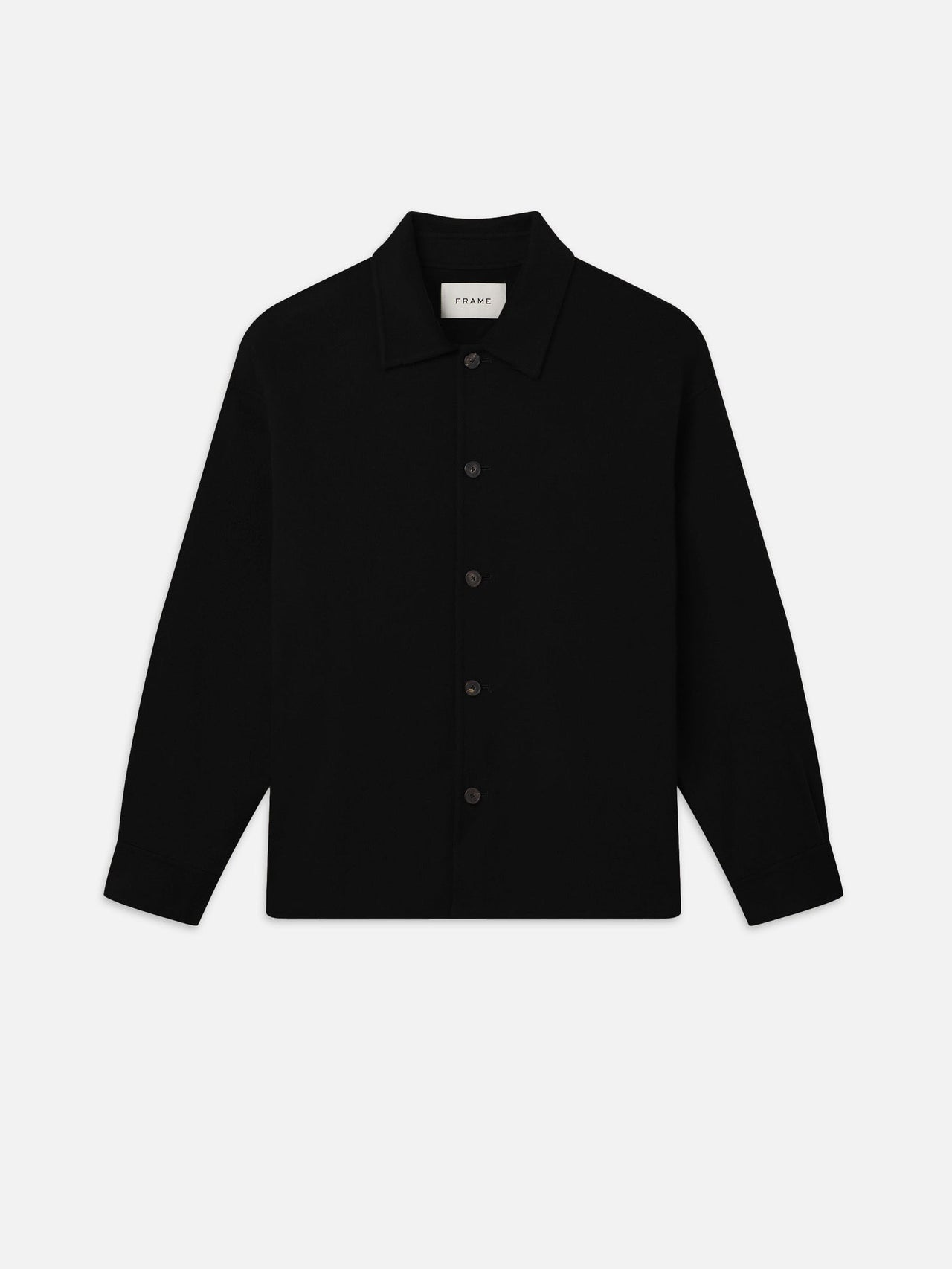 FRAME MENS DOUBLE FACE SHIRT JACKET - BLACK