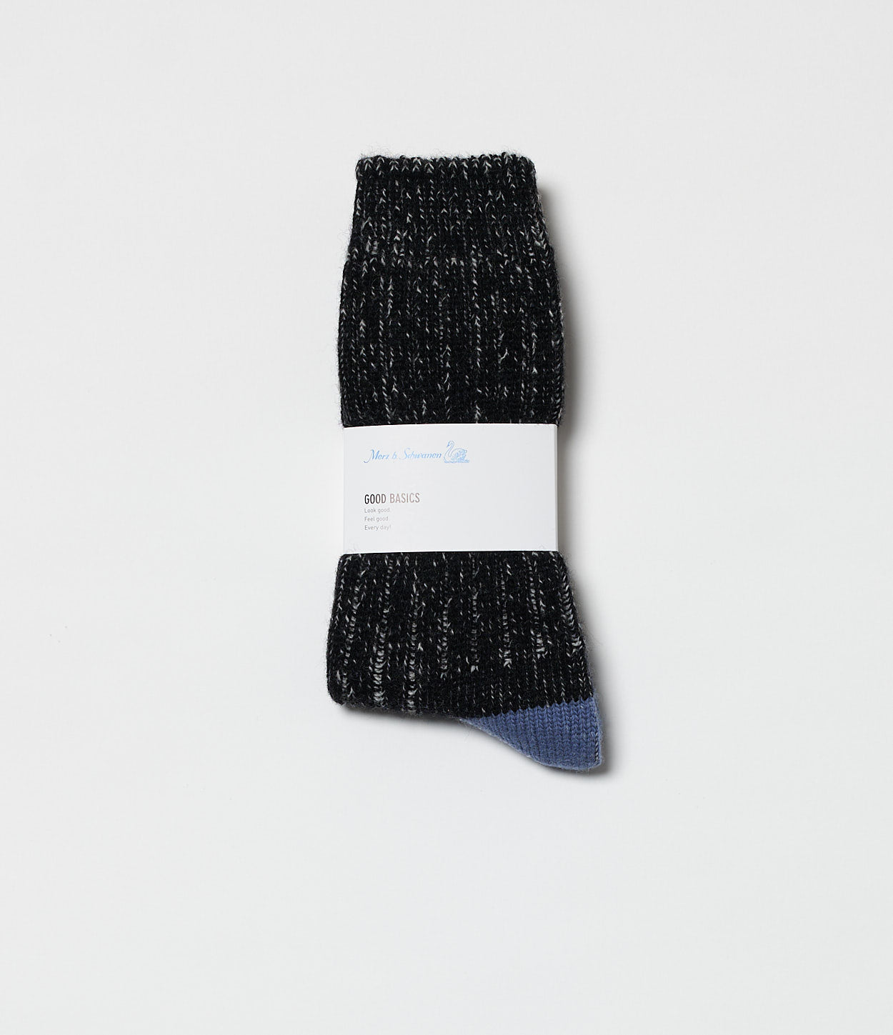 MERZ B. SCHWANEN STURDY MERINO WOOL MELANGE SOCKS - 5 COLORS