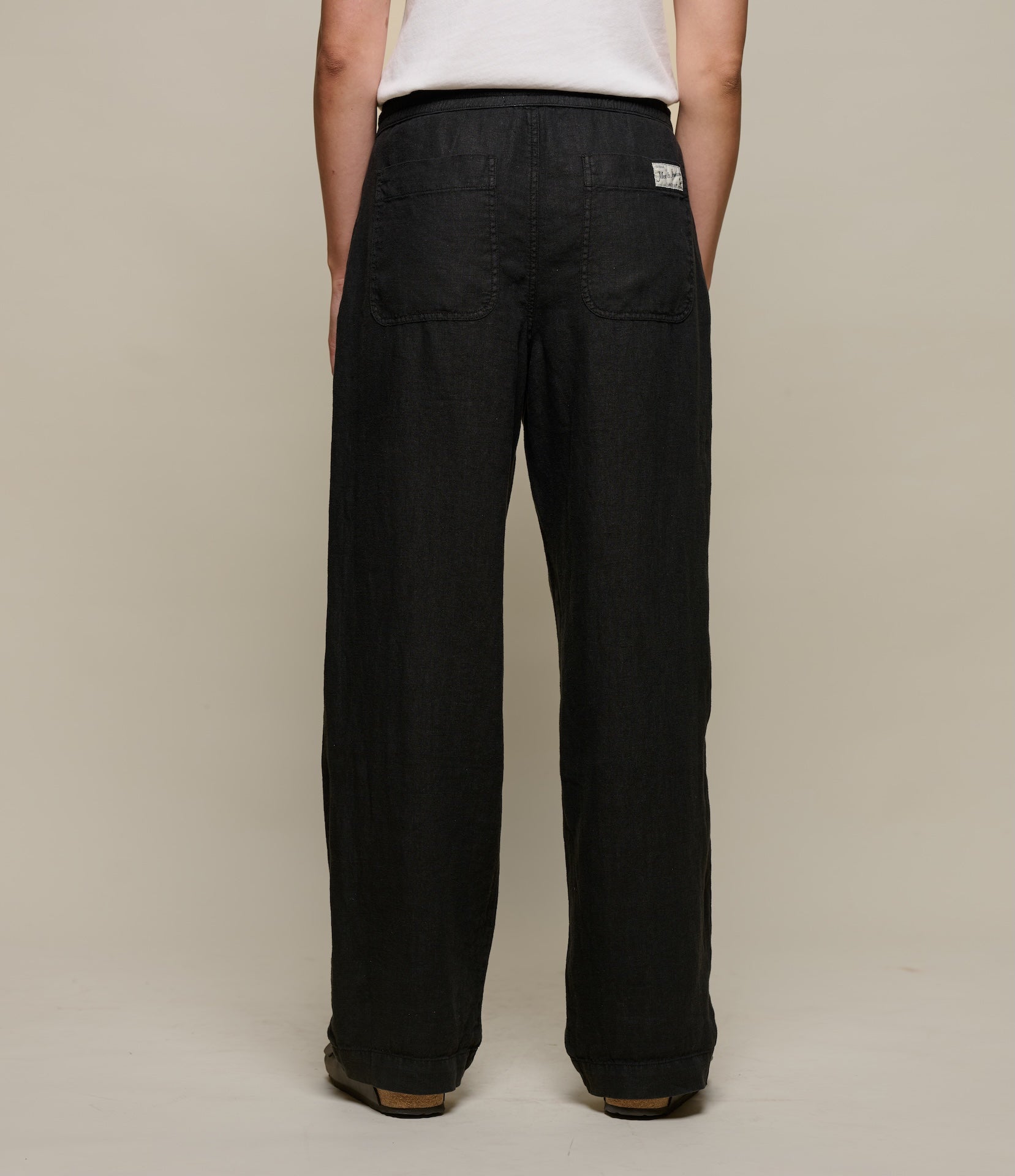 25年　新作　新品　BRIEFING MENS LOGO LINE PANTS MERZ B. SCHWANEN UNISEX LINEN DRAWSTRING WORKER'S PANTS - 2 COLORS
