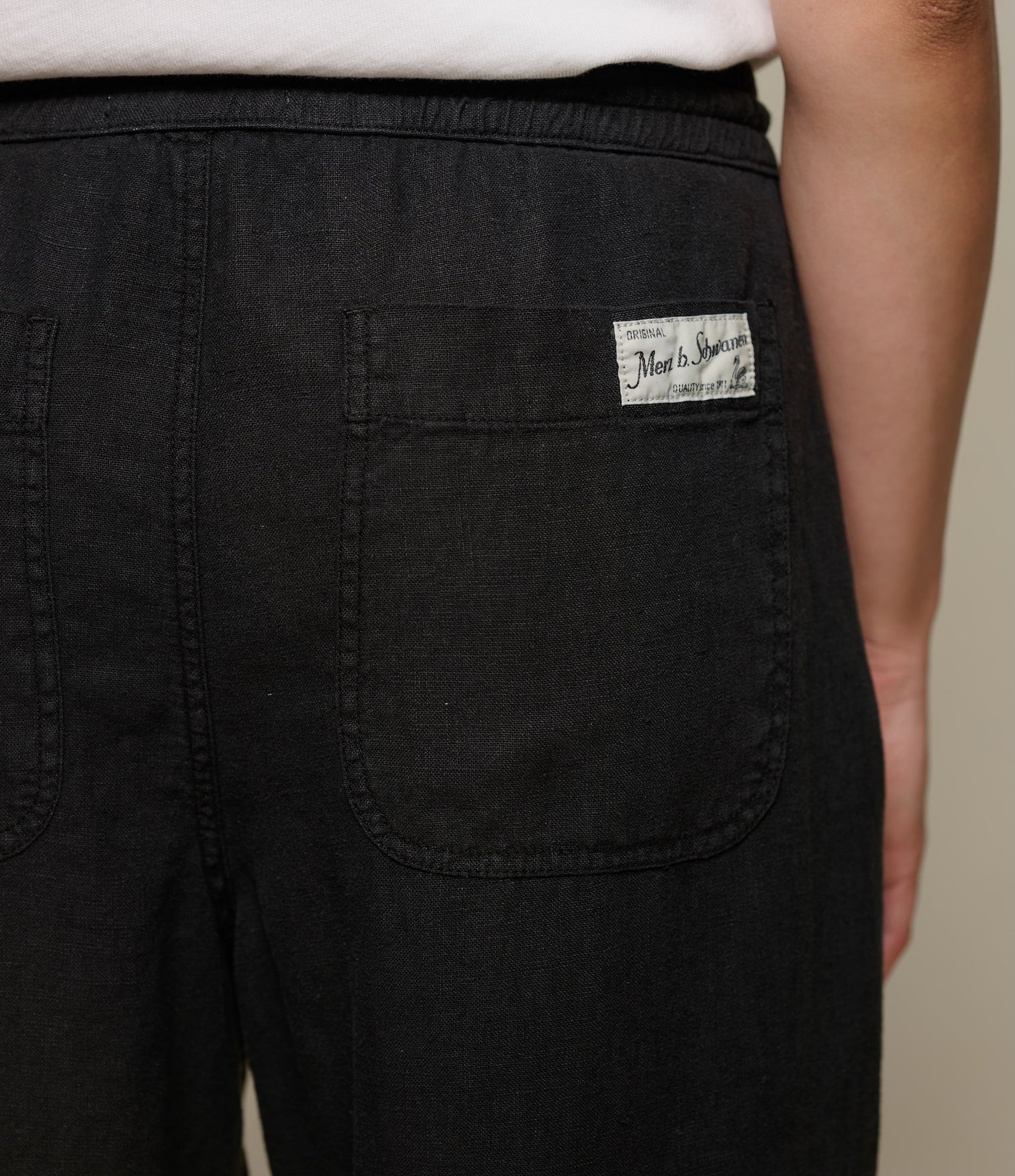 MERZ B. SCHWANEN UNISEX LINEN DRAWSTRING WORKER'S PANTS - 2 COLORS