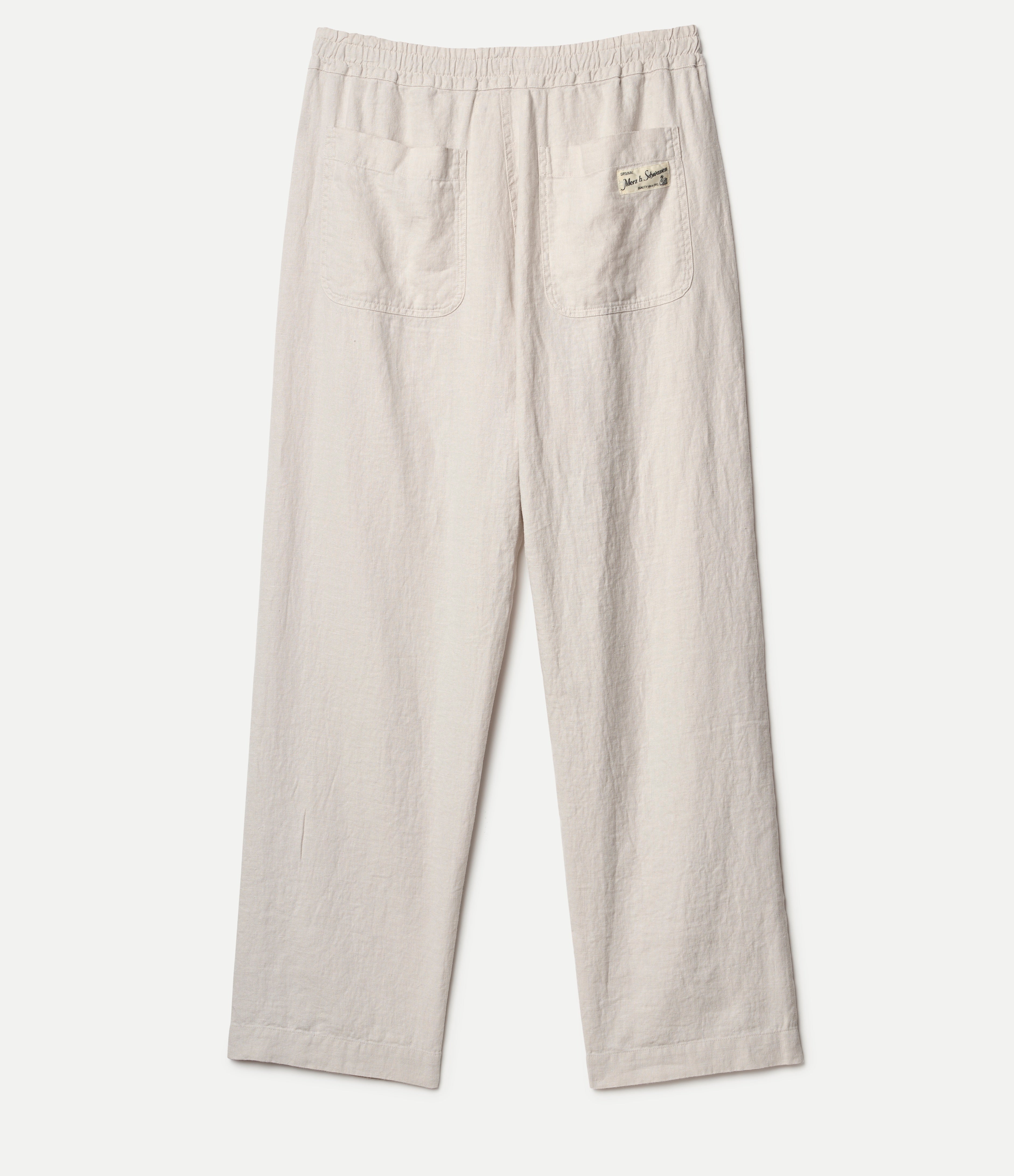 MERZ B. SCHWANEN UNISEX LINEN DRAWSTRING WORKER'S PANTS - 2 COLORS