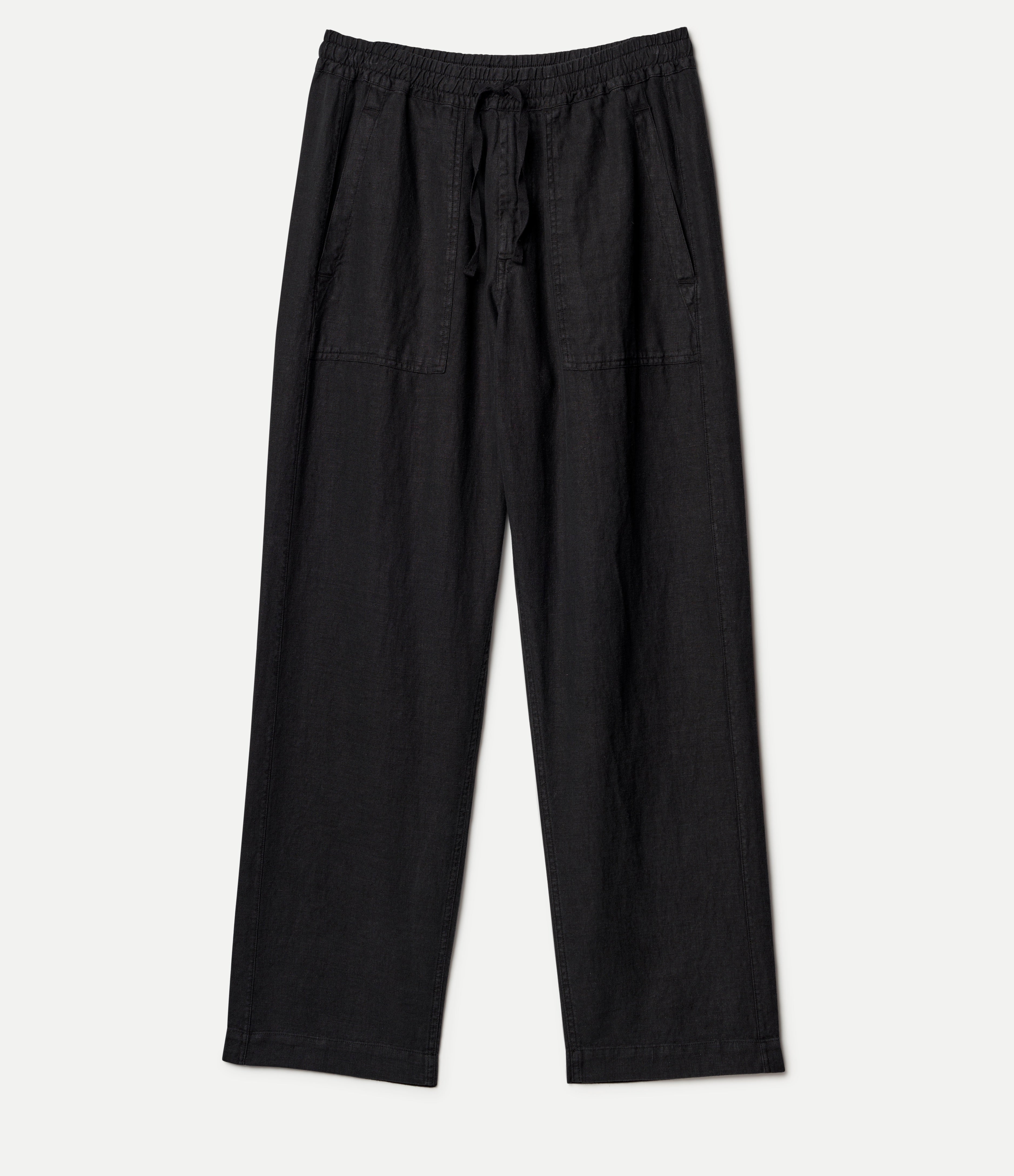 MERZ B. SCHWANEN UNISEX LINEN DRAWSTRING WORKER'S PANTS - 2 COLORS