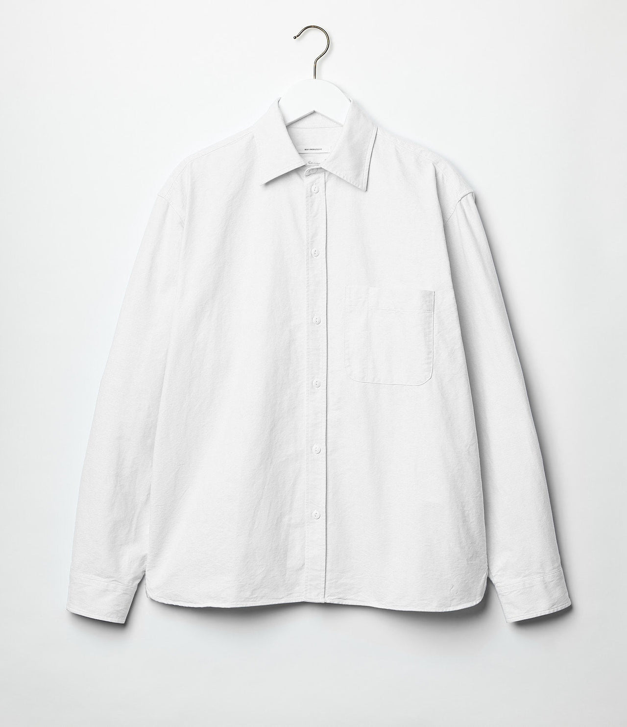 MERZ B. SCHWANEN UNISEX MODERN-CUT COTTON OXFORD LONG SLEEVE SHIRT - 2 COLORS