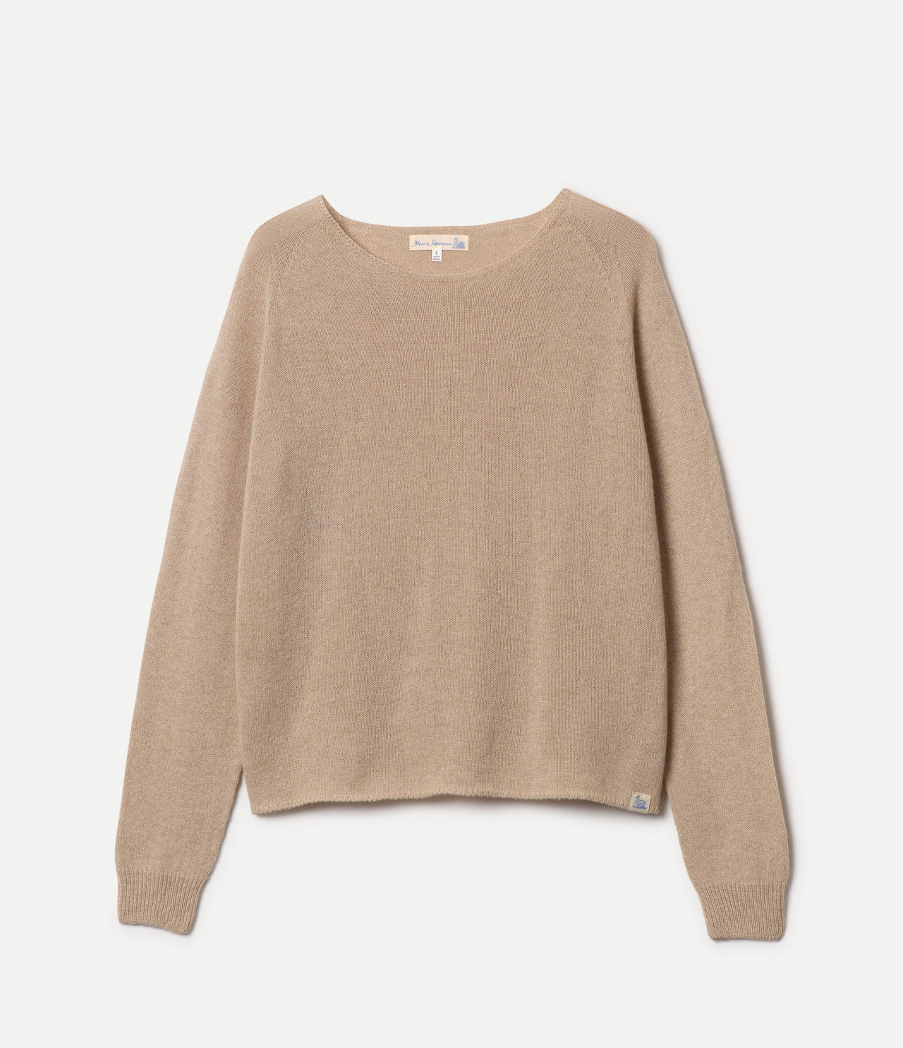 MERZ B. SCHWANEN WOMENS LIGHTWEIGHT MERINO WOOL-CASHMERE-SILK RAGLAN SWEATER - 3 COLORS