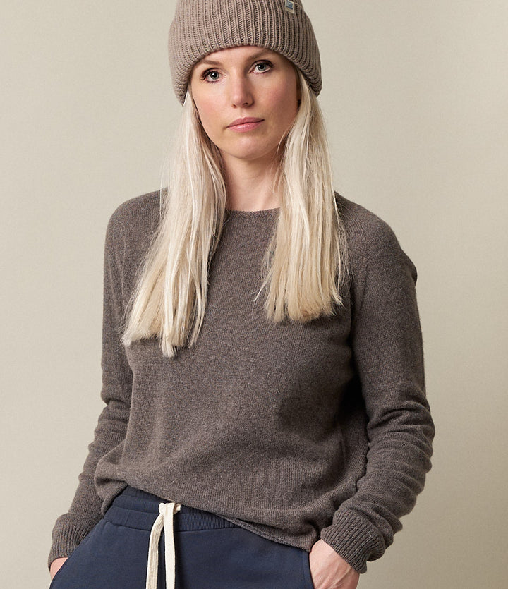 MERZ B SCHWANEN WOMENS LIGHTWEIGHT MERINO WOOL-CASHMERE-SILK RAGLAN SWEATER - 3 COLORS