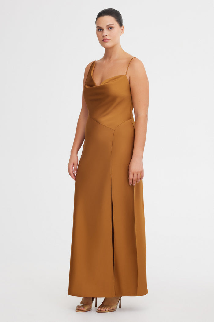 SIGNIFICANT OTHER ANNABEL BIAS DRESS - GOLD