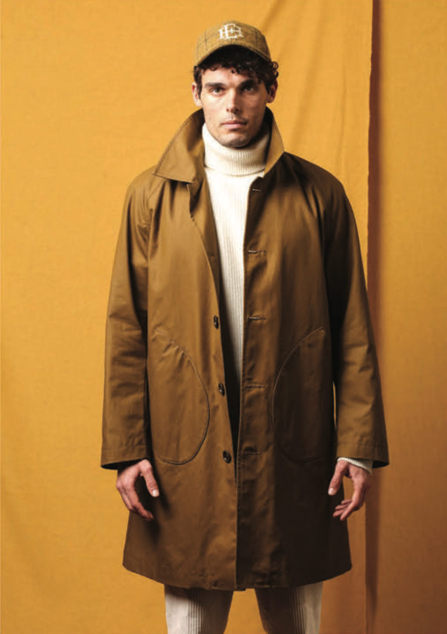 EAST HARBOUR SURPLUS GROOVE TRENCH COAT - KHAKI