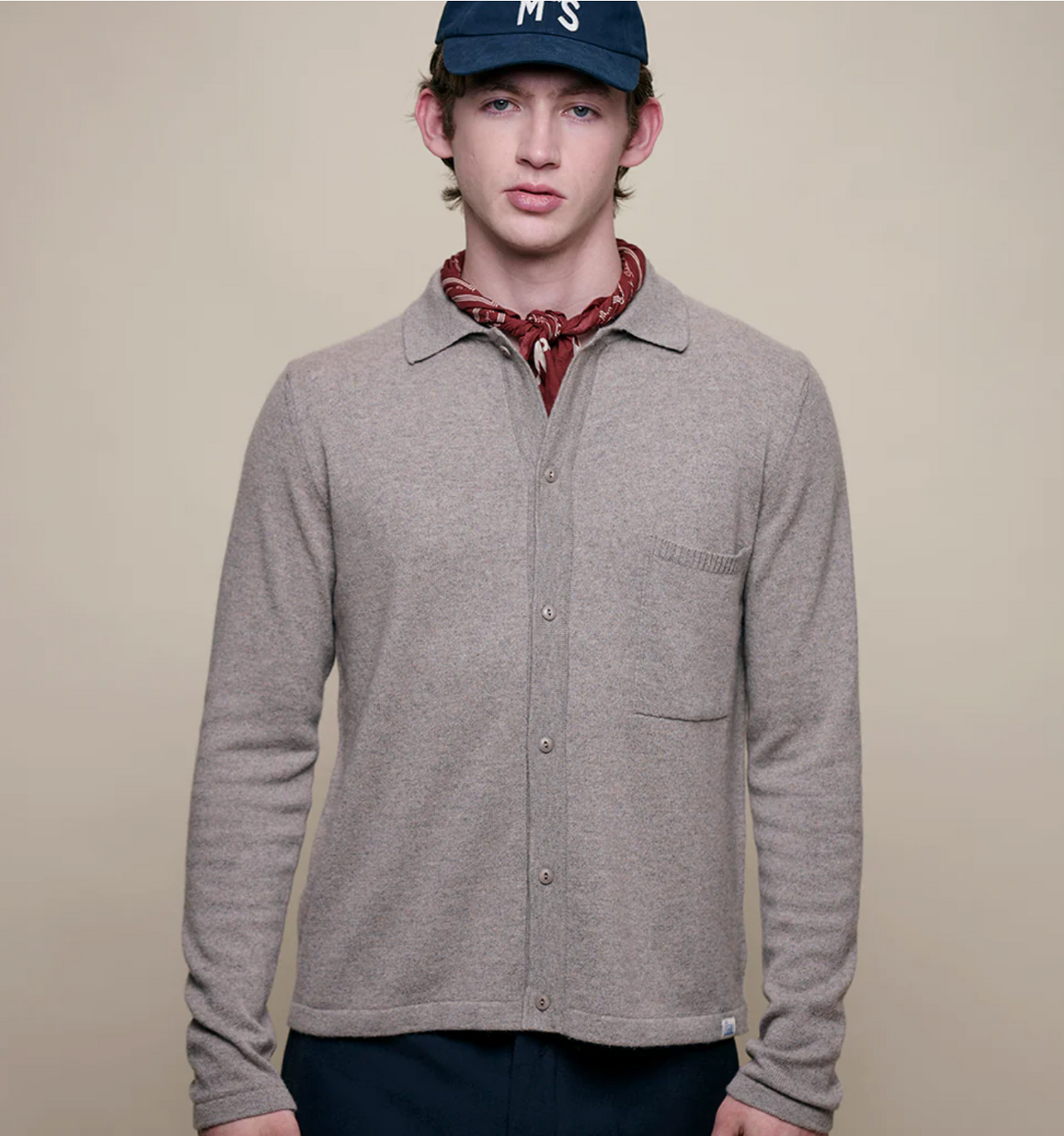 MERZ B. SCHWANEN MERINO WOOL/CASHMERE/SILK LONGSLEEVE SHIRT - 2 COLORS