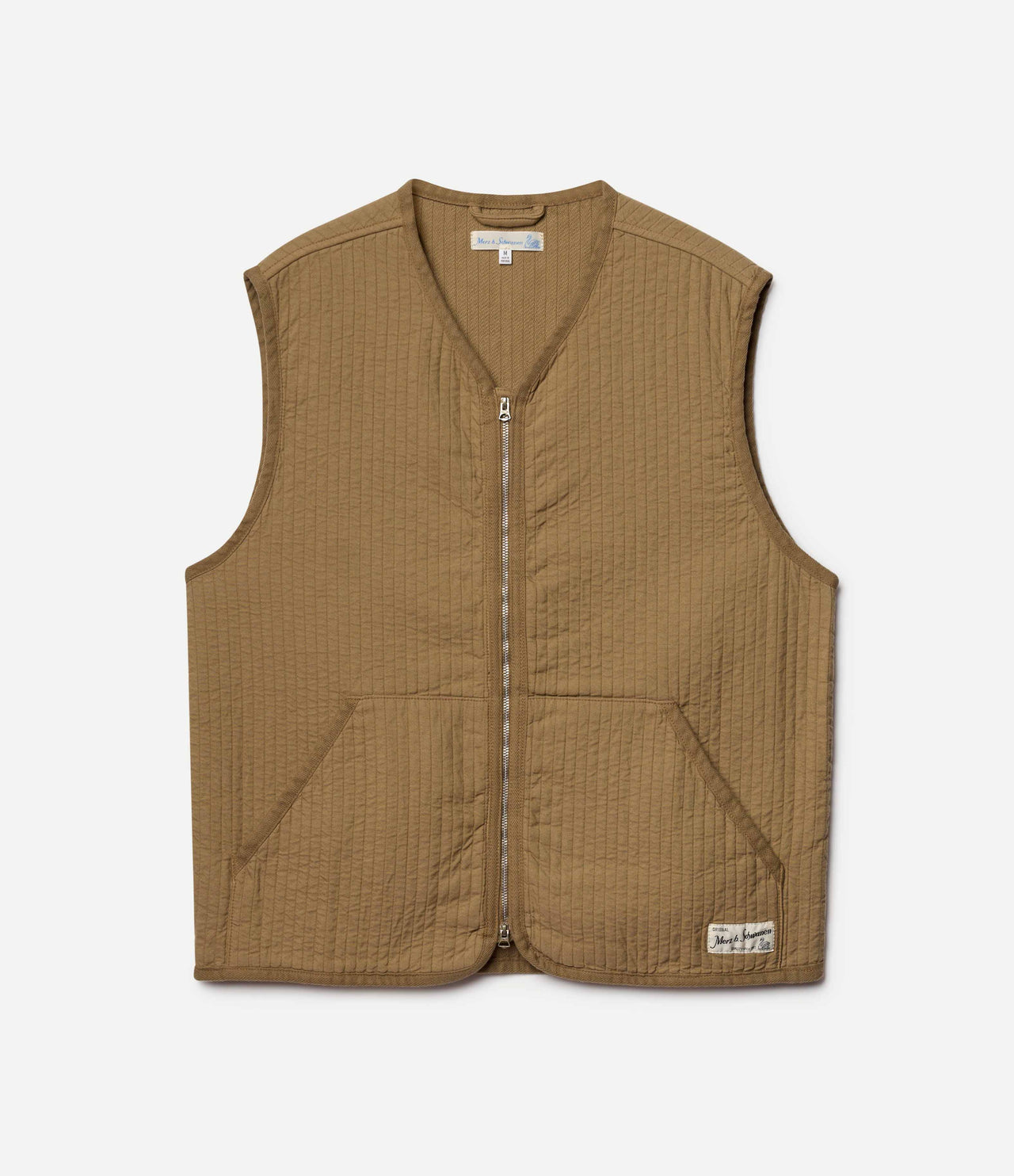 MERZ B. SCHWANEN PADDED COTTON ZIP VEST - 2 COLORS