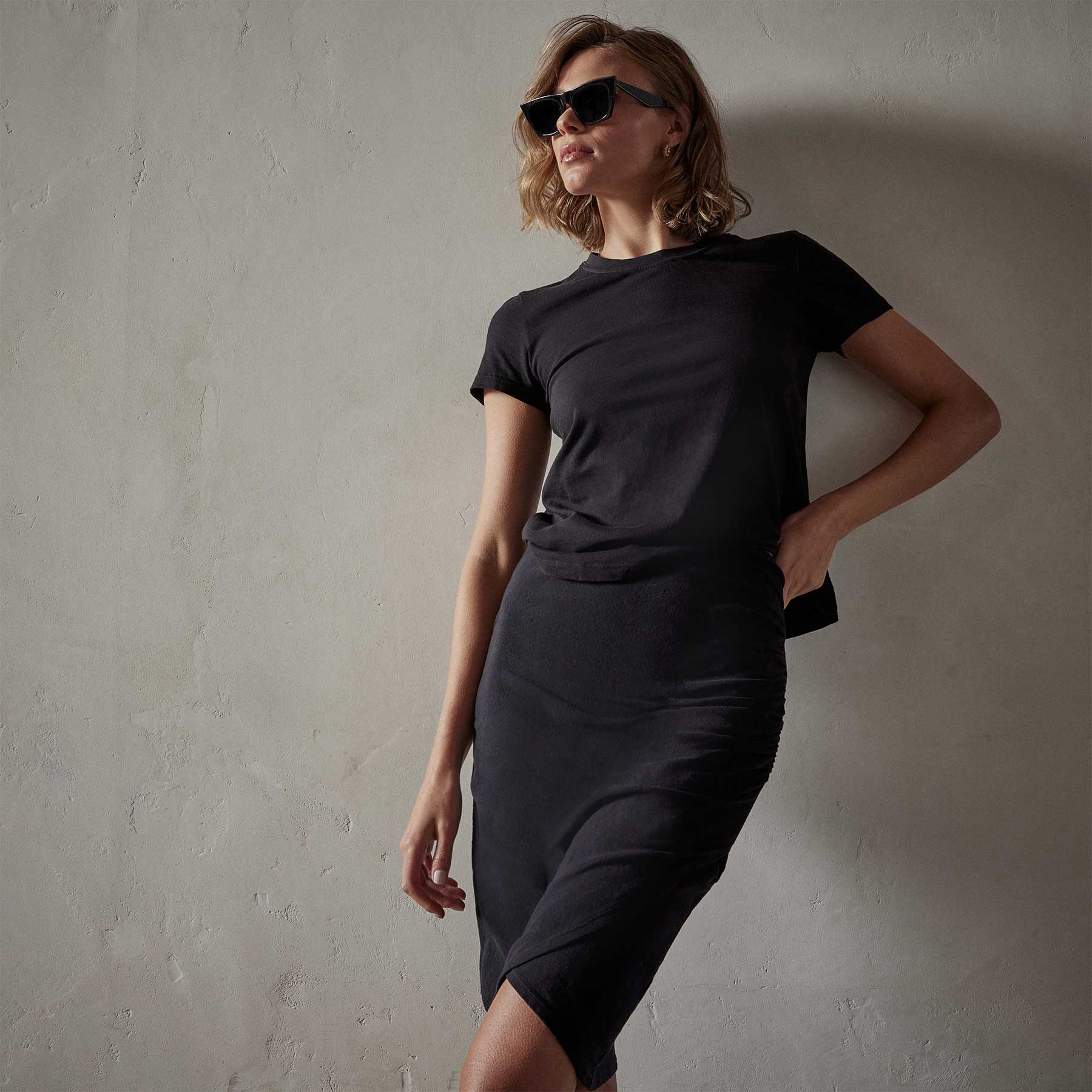 JAMES PERSE WOMENS VINTAGE LITTLE BOY TEE COLORS - Main Image