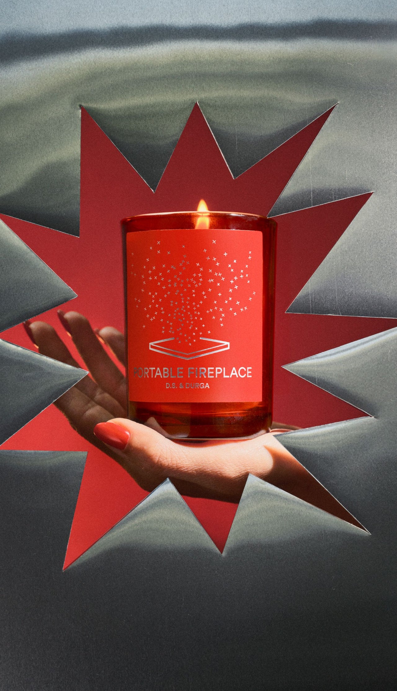 D.S. & DURGA PORTABLE FIREPLACE CANDLE
