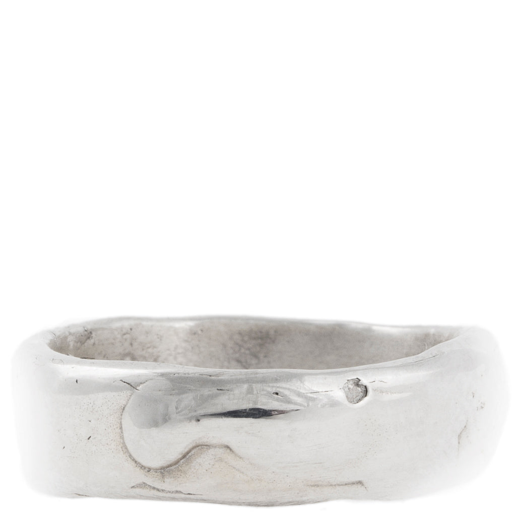 BRITT BOLTON MELTY BAND RING - SILVER