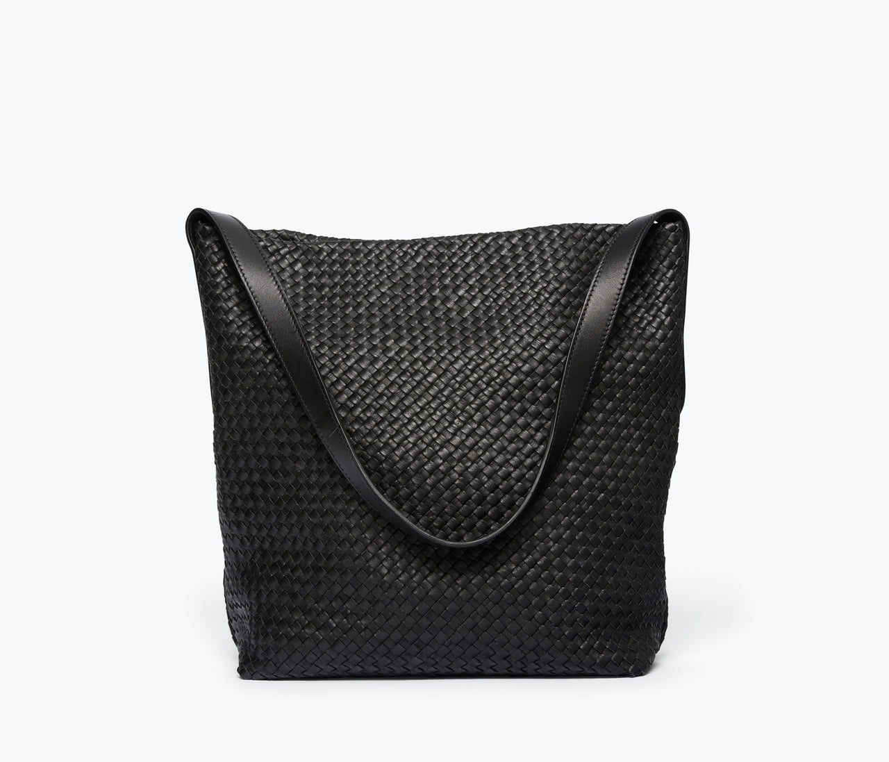 FRĒDA SALVADOR CALA WOVEN TOTE - BLACK