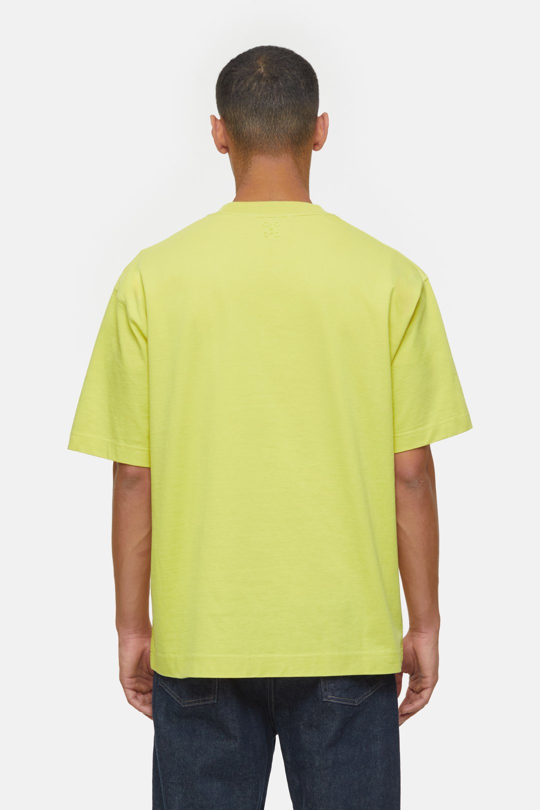 CLOSED MENS ORGANIC COTTON CLASSIC HEAVYWEIGHT T-SHIRT - PRIMARY YELLOW