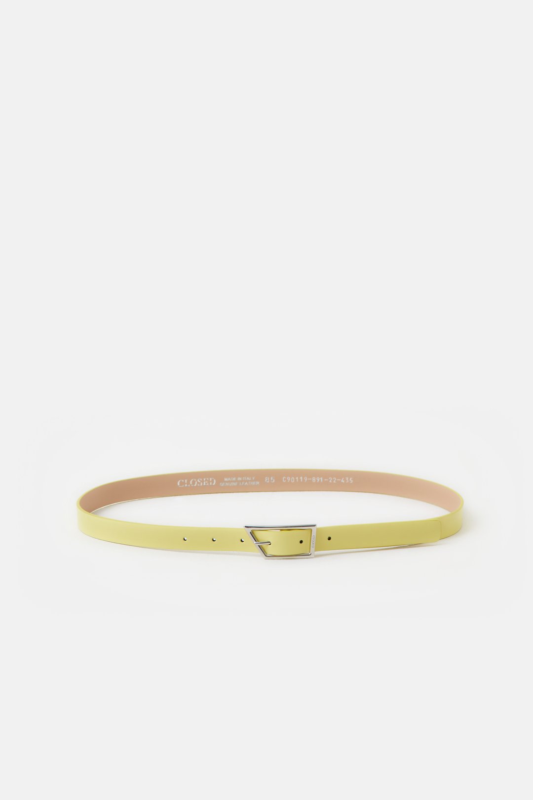CLOSED WOMENS SOFT LEATHER BELT - PRIMARY YELLOW