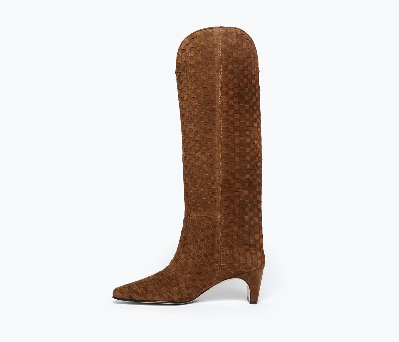 FRĒDA SALVADOR LENNOX TALL BOOT - TOFFEE WOVEN SUEDE