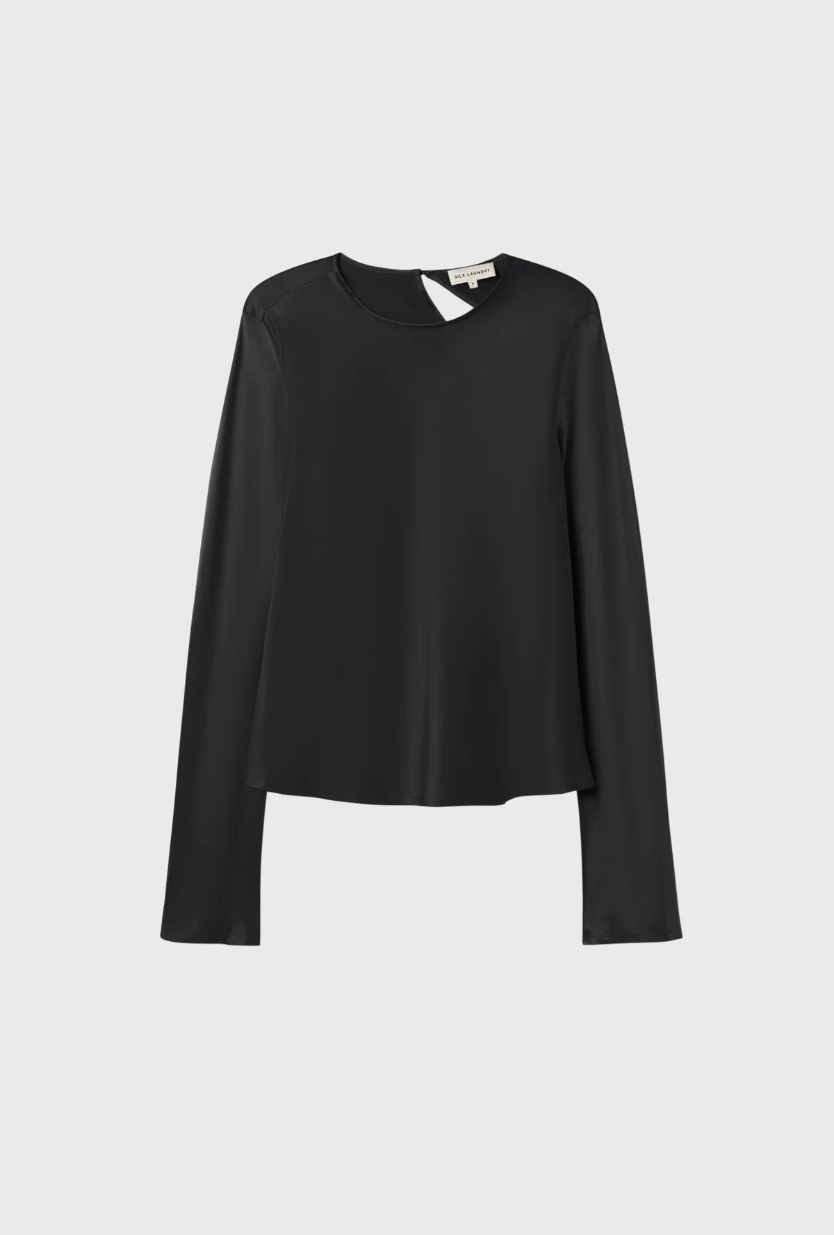 SILK LAUNDRY LONG SLEEVE BIAS TOP - 2 COLORS