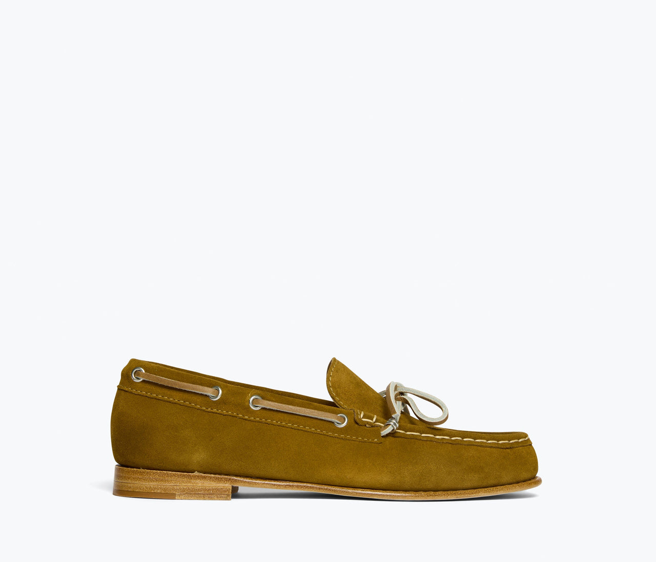 FRĒDA SALVADOR MORGAN BOAT SHOE - BOG SUEDE