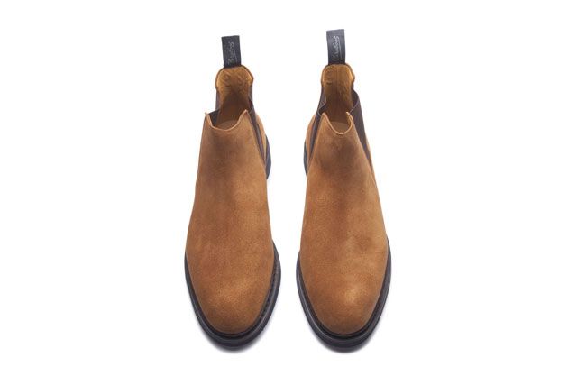 PARABOOT CHAMFORT CHELSEA BOOT - 2 COLORS AVAILABLE - VELOURS WHISKEY / UK  7/US 8