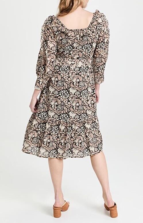 CLEOBELLA NOVA MIDI DRESS- FLEUR BLOCK PRINT