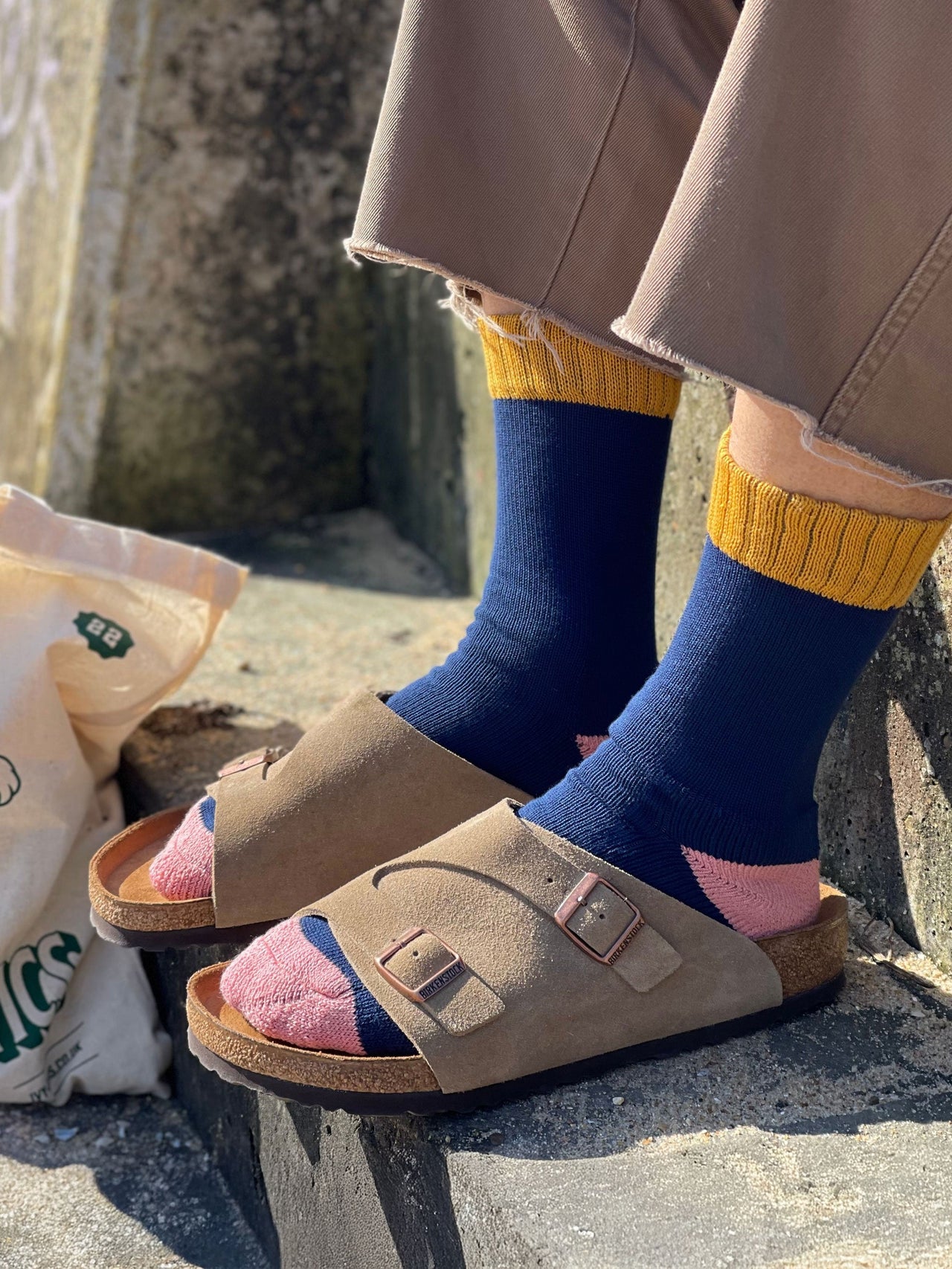 IVY ELLIS MENS CREW LENGTH SOCKS - THE WALLACE